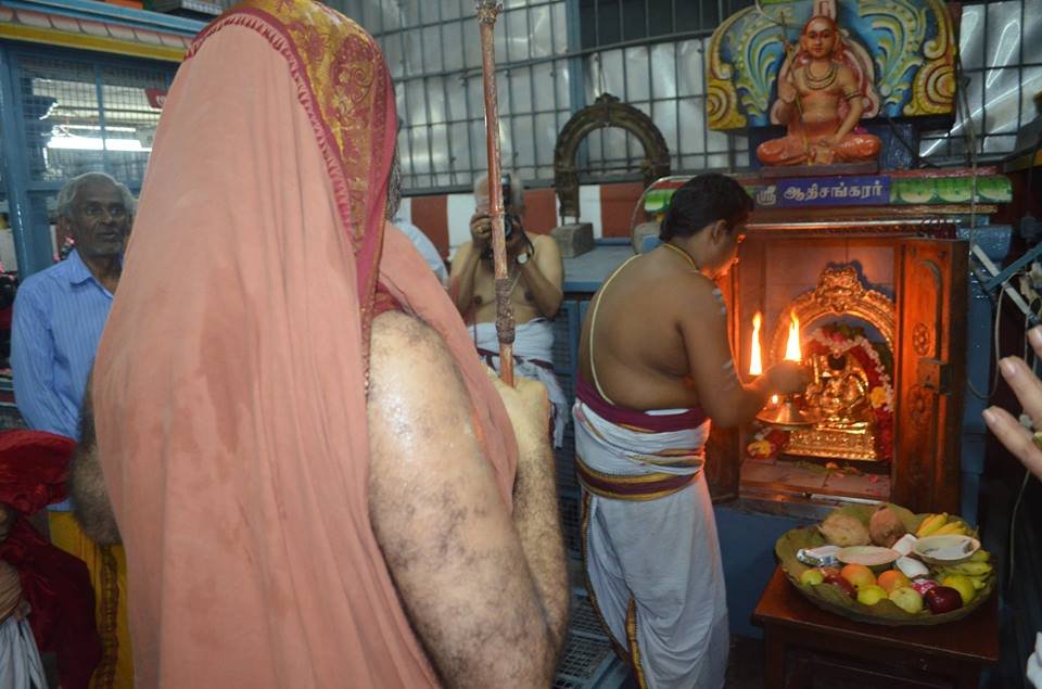 Shankara Vijayendra Saraswathi Shankaracharya Swamiji visits Vinayaka Mandir