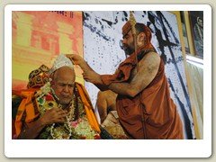 His Holiness being adorned with Silver Kreetam