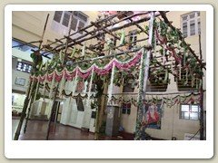 Fruit and Vegetable Toranam in the Puja Hall
