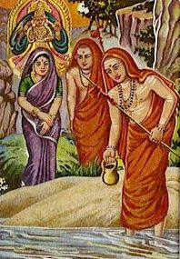 Sri Sankara in
                Sringeri