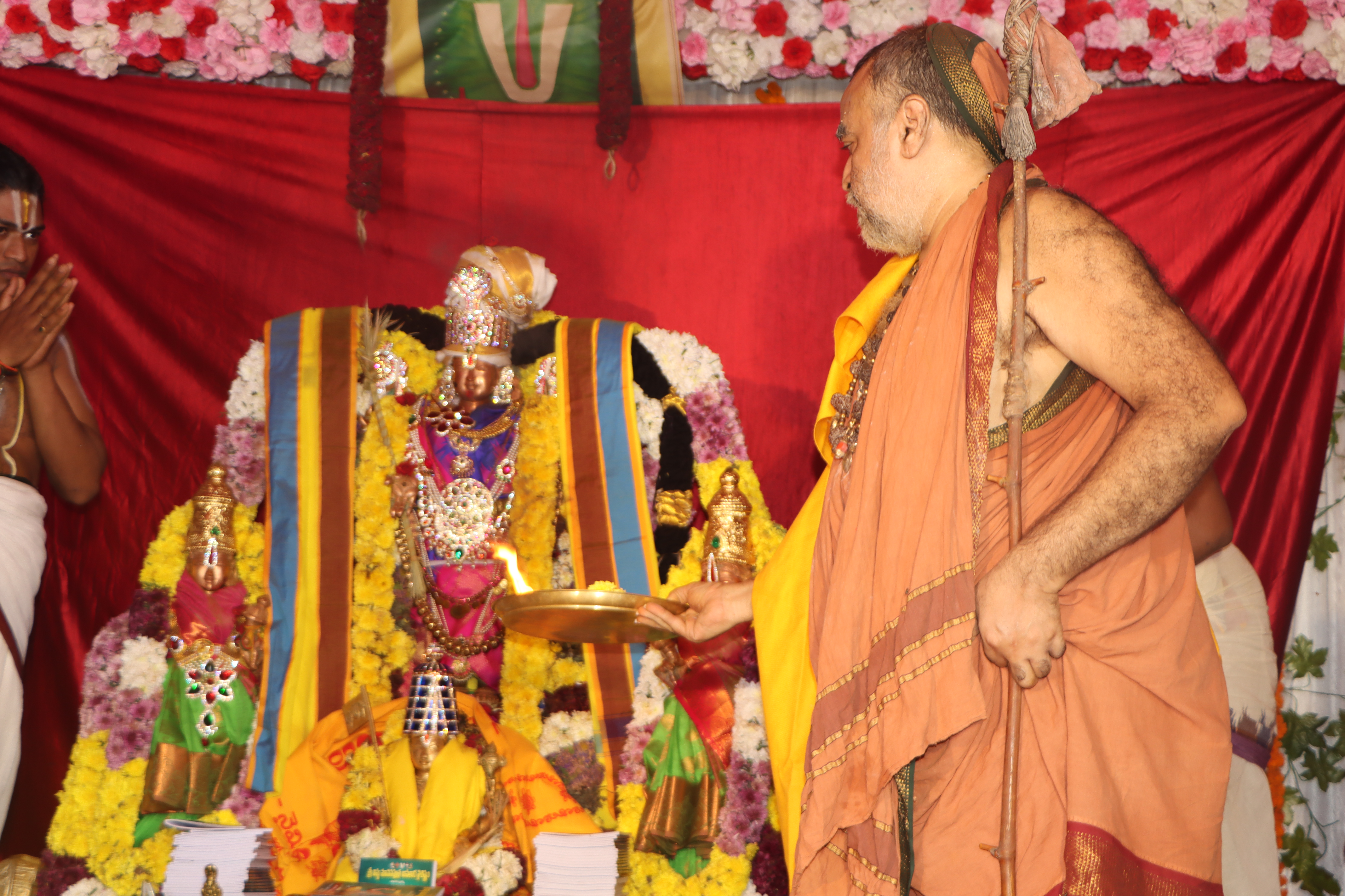 Shankaracharya visit Naimisharanya Balaji Mandir