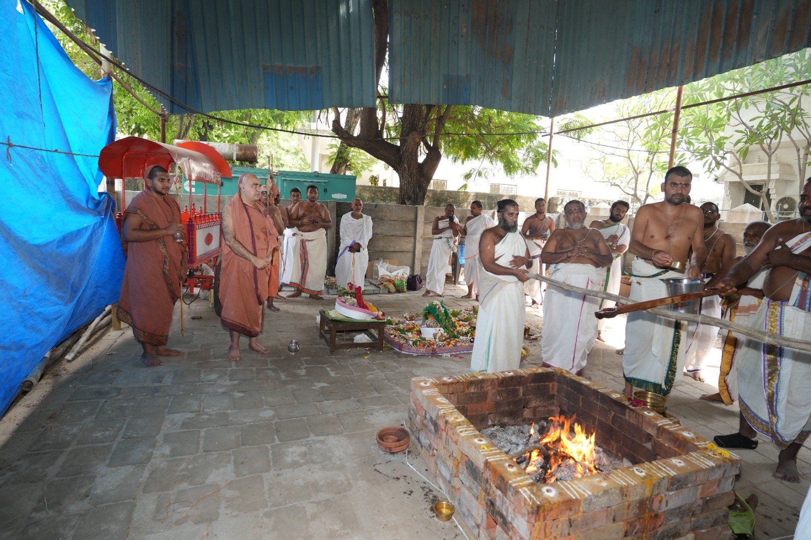 Anuradha Nakshatram - Visesha havans performed at Shrimatam camp at Tirupati