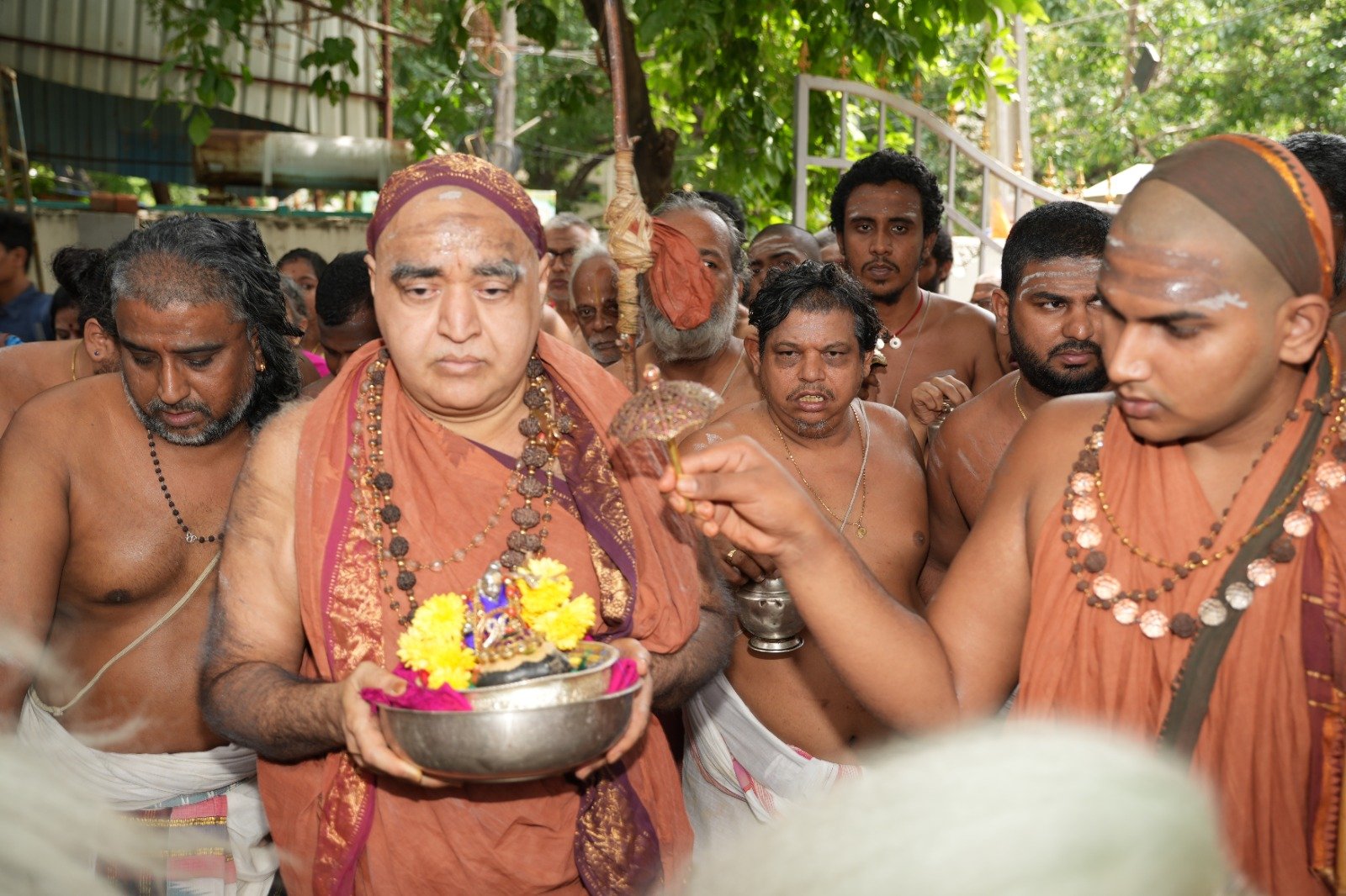 Vishwavasu Samvatsaram - Vyasa Puja Performed - Pujya Shankaracharya Swamigals perform Chaturmasya vrata sankalpam at Tirupati