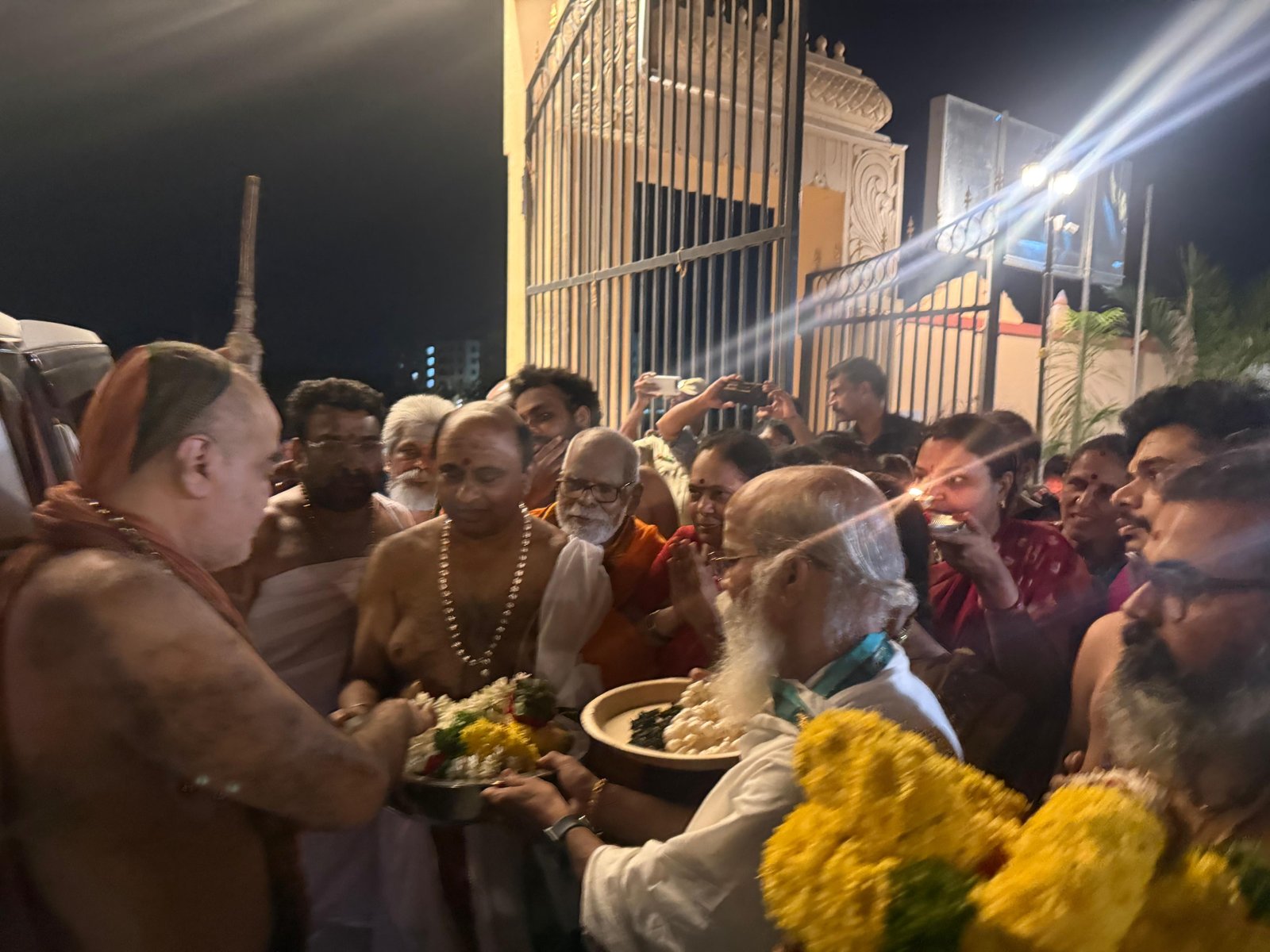 Yatra of Pujyashri Shankaracharya Swamiji- Arrival at Kolanukonda