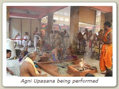 Agni Upasana being performed
