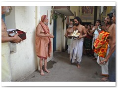 Shri Rama being taken from Yagashala